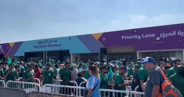 كأس العالم 2022.. بداية دخول الجماهير السعودية إلى استاد لوسيل.. فيديو