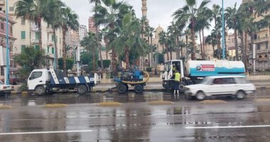 الصرف الصحي بالإسكندرية تعلن التمركزات لهطول أمطار على المحافظة غدًا