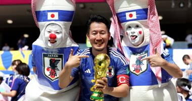 كأس العالم 2022.. جماهير اليابان تزين المدرجات بالأزرق قبل مواجهة كوستاريكا