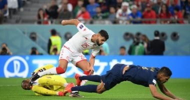 30 دقيقة سلبية بين تونس ضد فرنسا فى نهائيات كأس العالم