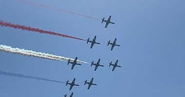 الطيارون المصريون يبهرون حضور  Hurghda Air Show 2022 بسهل حشيش.. صور