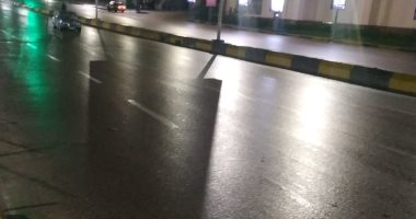 هطول أمطار خفيفة ومتوسطة على مناطق متفرقة بالإسكندرية فجرا.. صور