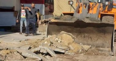 إزالة 85 حالة إشغال من شوارع مدينة الواسطى ببنى سويف