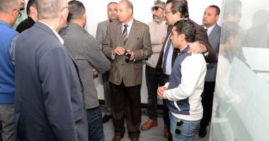 رئيس جامعة المنصورة يتفقد تطوير استقبال مستشفى الطلاب الجامعى.. صور