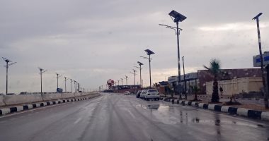 تقلبات جوية وسيولة مرورية على طريق بورسعيد/ دمياط.. صور