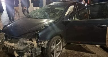 إصابة شخص نتيجة انقلاب سيارة ملاكى بمفارق سرابيوم بالإسماعيلية