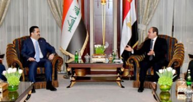 الرئيس السيسى يلتقى فى الرياض رئيس وزراء العراق ويؤكد تقدير القاهرة لبغداد