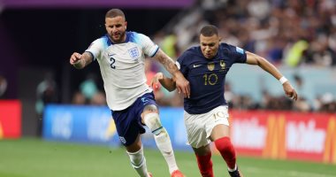 75 دقيقة وتعادل 1-1 بين إنجلترا ضد فرنسا بربع نهائى كأس العالم.. فيديو