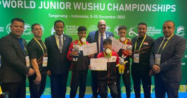 13 ميدالية متنوعة حصاد مصر فى بطولة العالم للكونغ فو بإندونيسيا