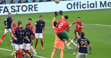 كاس العالم 2022.. منتخب فرنسا يتقدم 1-0 على المغرب فى شوط أول مثير "فيديو"