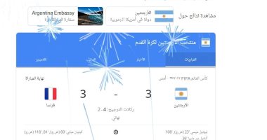 جوجل تطلق الألعاب النارية احتفالا بفوز الأرجنتين بكأس العالم.. صور
