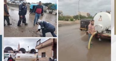 التنمية المحلية تنشر صورا لأعمال رفع مياه الأمطار بكفر الشيخ