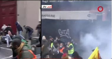 "القاهرة الإخبارية": قوات الأمن الفرنسية تطلق الغاز لتفريق المحتجين فى باريس