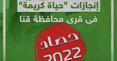 حصاد 2022: إنجازات "حياة كريمة" فى قرى محافظة قنا (فيديو)