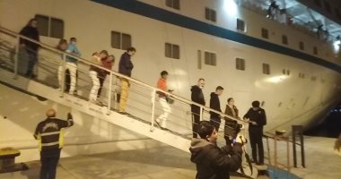 فى رحلتها الأولى.. السفينة AMERA تغادر ميناء بورسعيد السياحى.. فيديو وصور