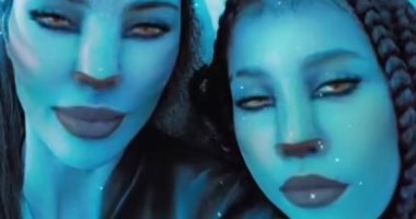 كيم كارداشيان تتحول مع ابنتها نورث لشخصية Avatar بعد تخطيه حاجز المليار
