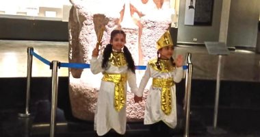 دورة تدريبية بمتحف كفر الشيخ وأطفال يرتدون الزي الفرعوني.. صور
