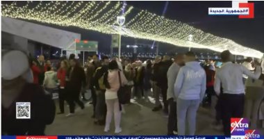 "إكسترا نيوز" ترصد احتفال المصريين بالعام الميلادي الجديد فى ممشى أهل مصر.. فيديو