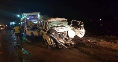 مصرع 3 أشخاص فى حادث تصادم على الطريق الصحراوي بالإسكندرية - اليوم السابع