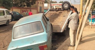 مصادرة 250 حالة إشغال بإمبابة ورفع السيارات المتهالكة شمال الجيزة