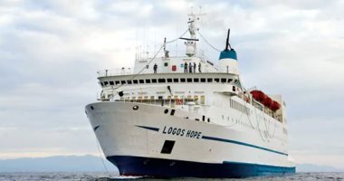 سفينة "لوجوس هوب" ترسو بميناء بورسعيد السياحى (فيديو)