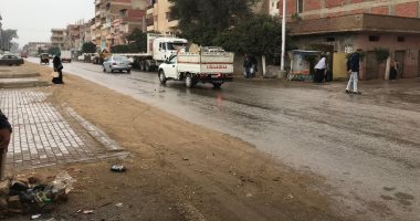 سقوط أمطار على مدينة زفتى فى الغربية…صور 