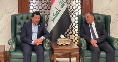وزير الرياضة يصل العراق لحضور افتتاح كأس الخليج العربى فى نسخته الـ 25