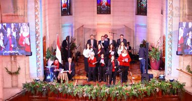 الكنيسة الإنجيلية تحتفل بعيد الميلاد المجيد بقصر الدوبارة
