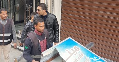  محافظ الإسكندرية: إزالة 137 إعلانا مخالفا خلال حملات موسعة بمختلف الأحياء