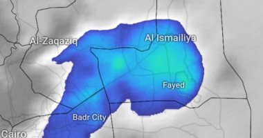 صور الأقمار الصناعية ترصد تمركز السحب الرعدية الممطرة على محافظة الإسماعيلية