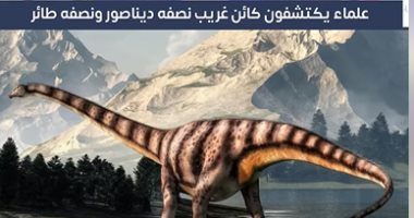 علماء يكتشفون كائنا غريبا برأس ديناصور وجسم طائر.. فيديو