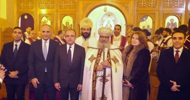 قيادات السفارة المصرية بسويسرا يهنئون أسقف جنوب فرنسا بعيد الميلاد المجيد