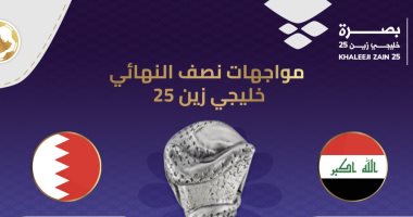 مواعيد مباريات نصف نهائى كأس الخليج العربى "خليجي 25"