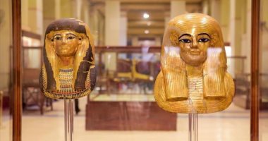 شاهد ذهب المصريين القدماء.. قناعا يويا وتويا فى متحف التحرير 