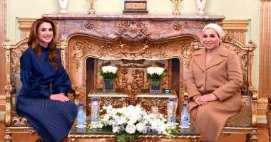 السيدة انتصار السيسي تستقبل الملكة رانيا وتبحثان ملفات الحماية الاجتماعية