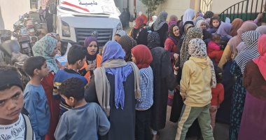 جامعة السادات تنظم قافلة طبية فى قرية زاوية رزين بالمنوفية ضمن "حياة كريمة"