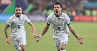 منتخب العراق يتفوق على عمان 1 - 0 فى الشوط الأول من نهائي خليجى 25