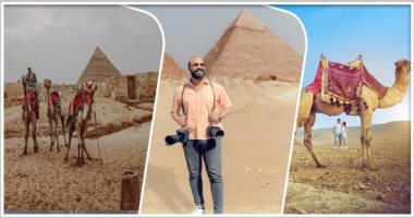 مصر جميلة.. "شريف" يبدع فى تصوير منطقة الأهرامات لتشجيع السياحة