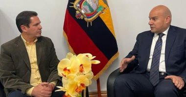 رئيس لجنة العلاقات الخارجية ببرلمان الإكوادور يستقبل السفير المصرى
