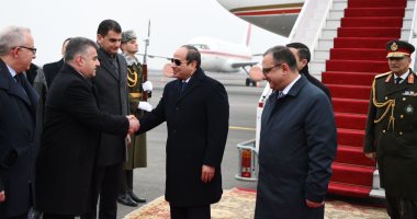 أول زيارة لرئيس مصرى منذ استقلالها.. الرئيس السيسي يصل أرمينيا 