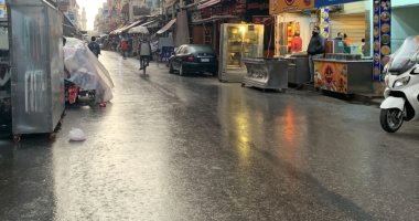 سقوط أمطار فى بورسعيد وانخفاض ملحوظ بدرجات الحرارة.. صور 