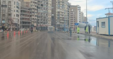 هطول أمطار ثلجية على العامرية غرب الإسكندرية فى نوة "الكرم".. صور