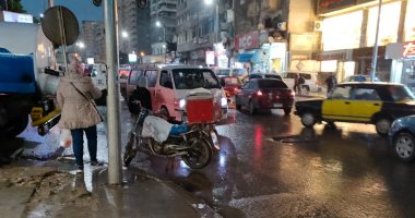 هطول أمطار مسائية على الإسكندرية فى نوة "الكرم".. صور وفيديو