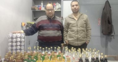 ضبط 120 زجاجة خمور و400 كيلو بن حصين بمحال مخالفة بحملة تموينية بالقليوبية