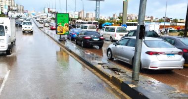 "نوة الكرم"..  هطول أمطار غزيرة على شرق الإسكندرية.. صور