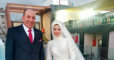 الونش ولاشين ومحارب يشاركون مدير شئون لاعبى الطلائع فرحة زفاف ابنته
