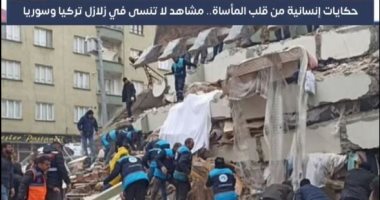 مشاهد إنسانية مؤثرة من زلزال تركيا وسوريا.. فيديو