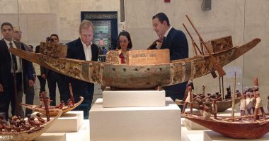 وفد من الاتحاد الأوروبى لعملية السلام فى الشرق الأوسط يزور متحف الحضارة