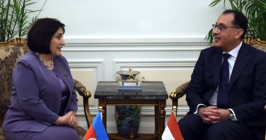 مصطفى مدبولى يستقبل رئيسة برلمان أذربيجان والوفد المرافق 