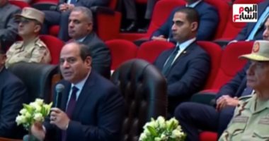 الرئيس السيسى للمصريين: اطمنوا كل حاجة متوفرة ومنظومة التغذية المدرسية مستقرة